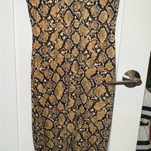 Chic Snake Print Jumpsuit